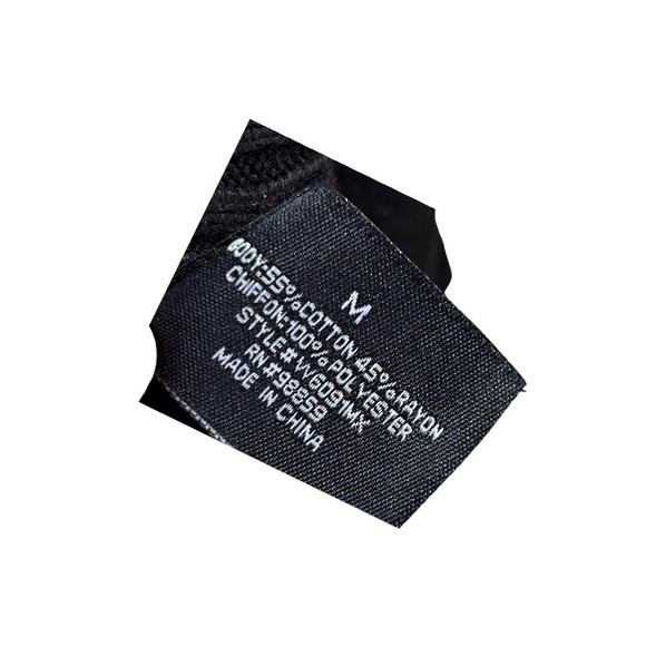 Walter Baker Celia Sweater Dress Black White Polka Dot Cotton Ribbed Women M - Picture 6 of 7